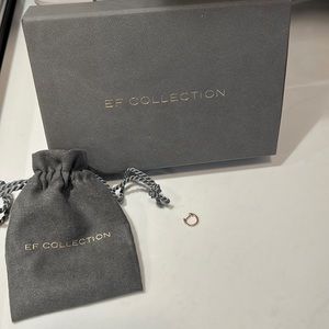 EF collection single rose gold huggie